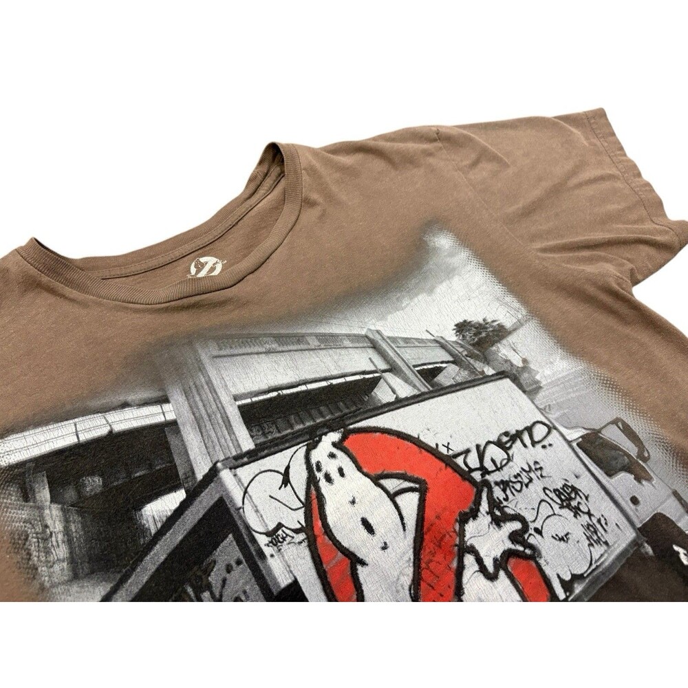 Ghostbusters T-Shirt Men’s M Graffiti Truck Logo I Aint Afraid Of No Ghosts